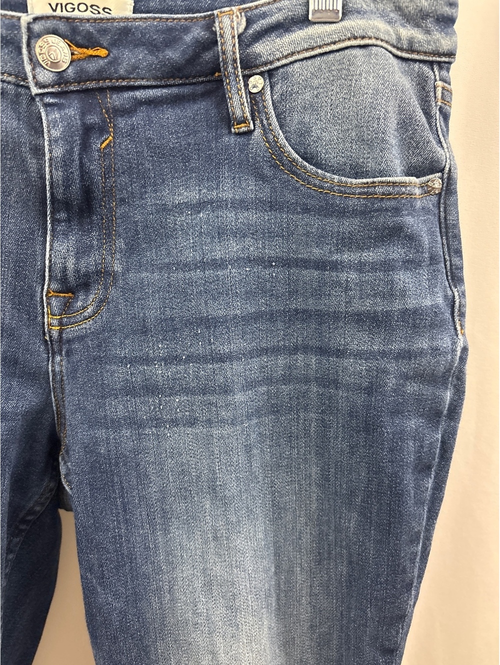 Vigoss Womens Size 14 The Jagger Bootcut Mid Rise Stretch Blue Jeans - Picture 3 of 9